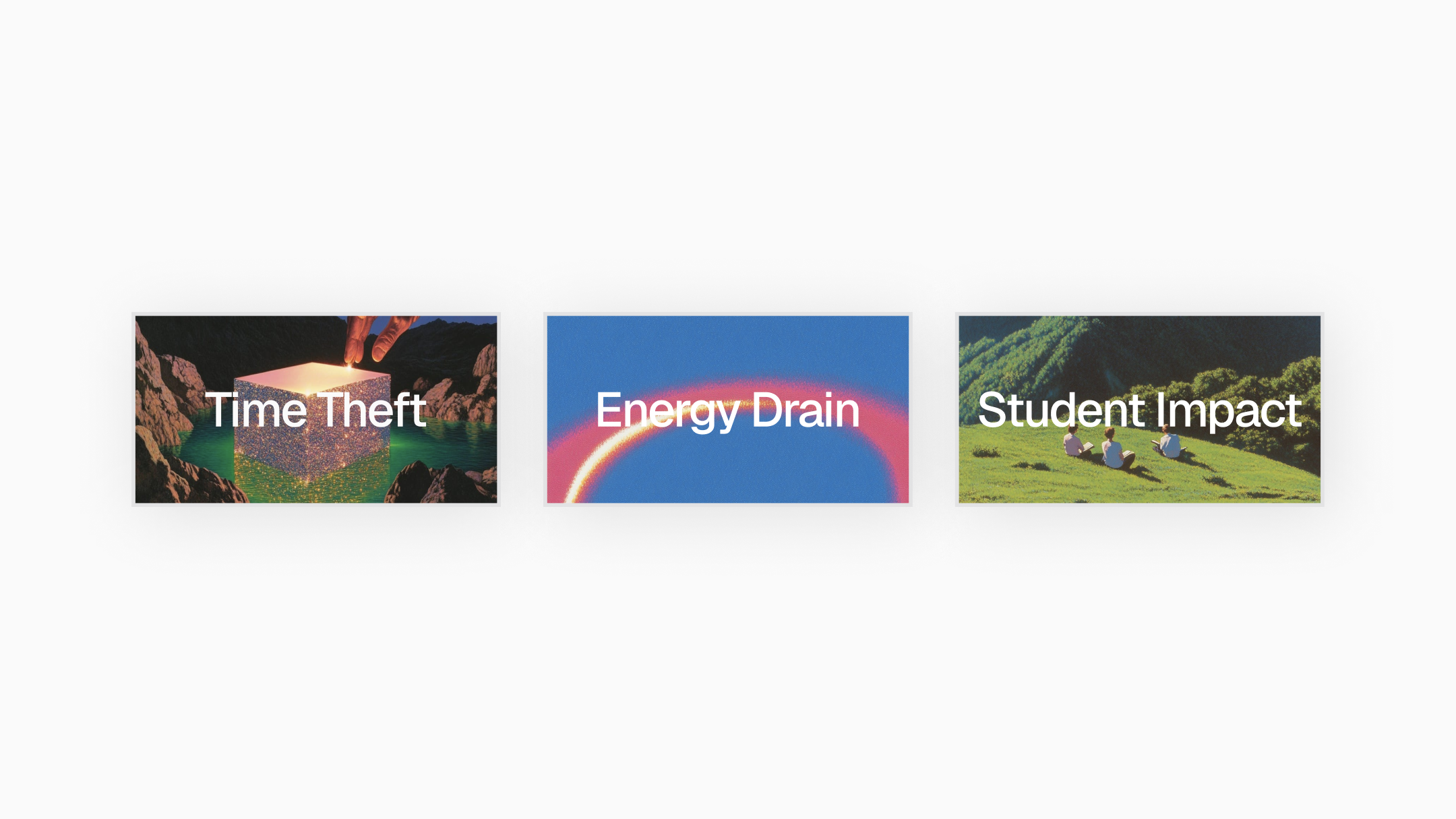 Illustration of the three types of problems in Steve Jobs style